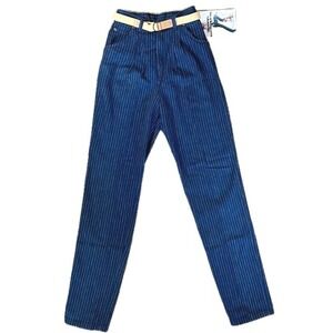CHIC by H.I.S. Relaxed Fit Pinstripe Jeans Vintage 80s Deadstock | Sz 28
